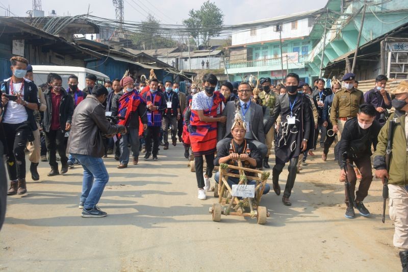 The Chang community celebrated Poang Lüm, the premier festival of the Chang Nagas, on January 12 at Loyem Memorial Ground in Tuensang town. (Morung Photo)
